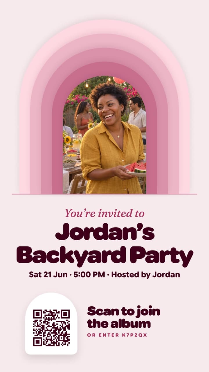 The Arches invite poster for a Flock event