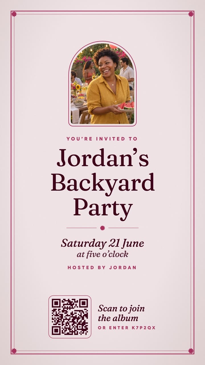 The Letterpress invite poster for a Flock event